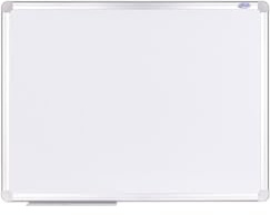 Magnettavla AVELI 60 x 45 cm – vit whiteboard med aluminiumram och hylla – magnetisk och skrivbar – väggmontering horisontell/vertikal – för kontor, skola, hem