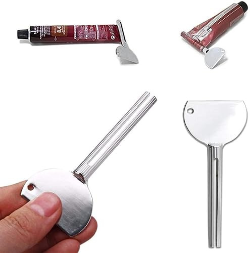 2 Pcs Stainless Steels Metal Tube Squeezer Keys Tube Squeezer Tool, Salon Toothpaste Tube Squeezers,Daily Living Tube Squeezing Aids
