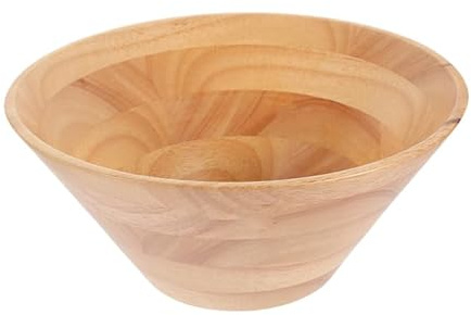 DOITOOL Ciotola in Legno Grande capacità per Impastare e Insalata Resistente al Calore e Facile da Pulire per Cucine e Ristoranti Giapponesi Design con Bordi Lisci e Materiale Robusto