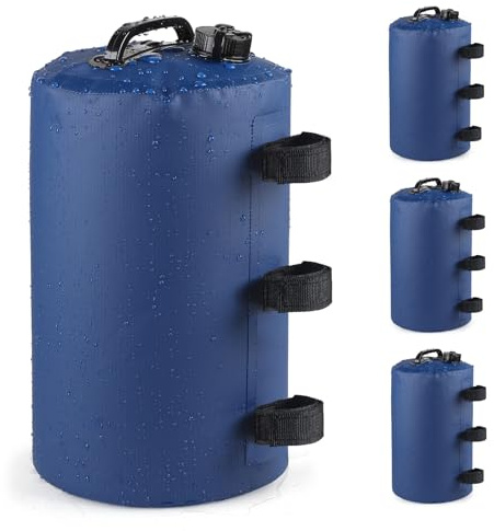 SWAWIS 4 Piezas Azul 10L Pesos para Carpas de 500D PVC
