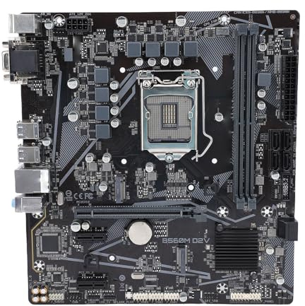 VELATEMOR B560M Micro-ATX-Motherboard für CPU der 10. und 11. Generation (LGA1200), Unterstützt PCIe 4.0, DDR4 3200 MHz, Zwei M.2-Steckplätze, 6 SATA 6 Gbit/s, +2 Digitales PWM, USB 3.