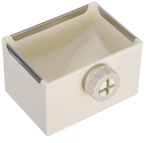 PRETYZOOM Cuenco Colgante para Conejo y Hámster, Comedero Fijo de Plástico Blanco, Tazón Compacto para Agua y Comida, Suministro Diario para Mascotas Pequeñas como Cobayas y Chinchillas