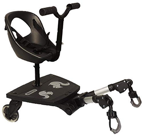 Eichhorn Cozy T-Rider Geschwisterboard mit Sitz und Lenkstange - für Kinder ab 12 Monaten bis 25 kg (2 Räder mit Sitz)