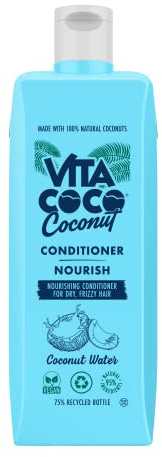 Vita Coco Nourishing Coconut Conditioner for Dry and Frizzy Hair (400ml) • 100% Natural Coconut for Conditioning and anti-frizz • Free from silicones and colourants • Suitable for all hair types