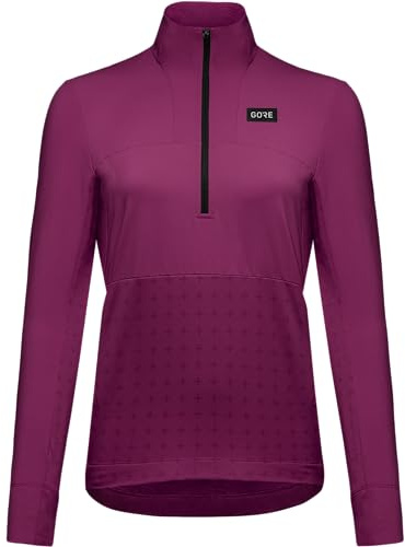 GORE WEAR Damen Trailkpr Hybrid 1/2-zip T-Shirt, Process Purple, 34 EU
