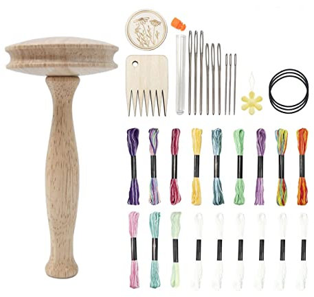 harayaa Stopfzubehör Set DIY Stopfpilz Aus Holz für Socken Kleidung Hosen