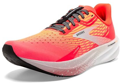 BROOKS Herren Hyperion Max Sneaker, Fiery Coral/Orange Pop/Blue, 45 EU