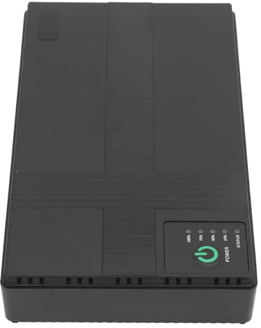 UPS Batterie de Secours 20000mAh avec Protection Contre Les Surcharges Conception Compacte pour Routeurs Modernes Caméras de Sécurité Alimentation sans Interruption (Plug UE)