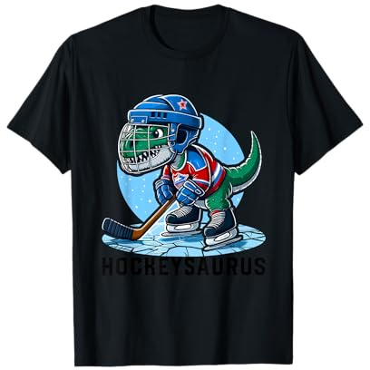 Hockey sobre Hielo Dinosaurio Hockey Niño Niños Hockey Hockeysaurus Camiseta