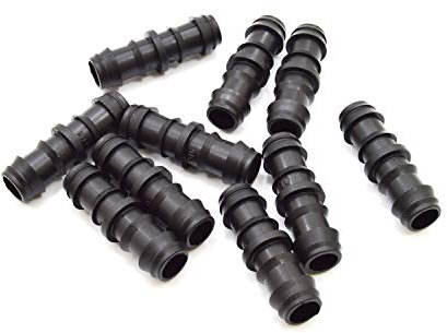 S&M Manguito - Goteo 16 mm, Blister de 10 Unidades, 4.5 x 8.5 x 12 cm, Color Negro