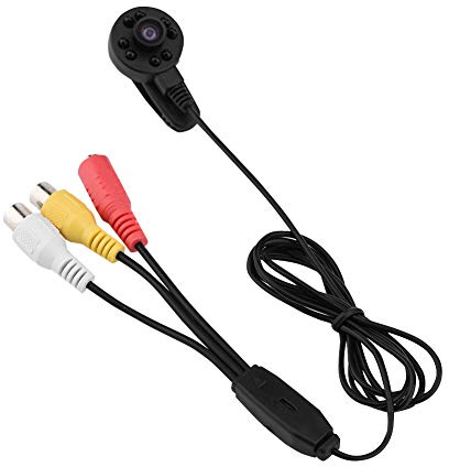 fosa CCTV-kameror mini trådbunden CCTV-kamera säkerhetskamera 8 LED IR mörkerseende kamera dolt ljud och video FPV mikrokamera