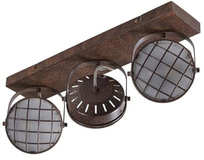 Lindby Faretto dimmerabile (Industriale) colore Marrone, in Metallo ad es. Soggiorno & Sala da pranzo Lampada incasso plafoniera applique