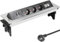 Presa a scomparsa Elbe Inno 3 prese 2 USB 2 RJ45 Presa a scomparsa per ufficio cucina Multipresa da tavolo in acciaio inox Adatto per l'Italia