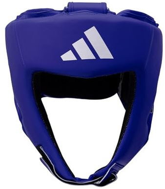 Adidas IBA Style Boxning Huvudskydd för träning, svart, röd, blå