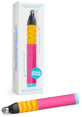 Edurino Ergonomischer Eingabestift I Special Edition | Tablet Stift für Kinder I Eingabestift für Edurino Figuren I Lernspiele ab 4 Jahren I Stylus Touch Pen (Pink)