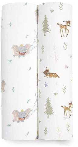 aden + anais™ Essentials Baumwoll-Musselin-Pucktuch Disney + Friends in 2er-Packung