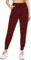 EUHOM Jogginghose Damen Sporthose Lang Yogahose High Waist Trainingshose Freizeithose Leichte Sweathose Damenhose mit Gummizug für Sport Yoga Fitness(Weinrot, M)