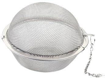 Teesieb Teefilter Edelstahl Tee Sieb mit Kette, Fein Maschiges Teeei Teesieb für Losen Tee, Gewürzsieb Tee-Sieb in Verschiedenen, Teezubehör Gewürzei Teefilter Kräutersieb Tee-Ei Gewurzkugel (5cm)