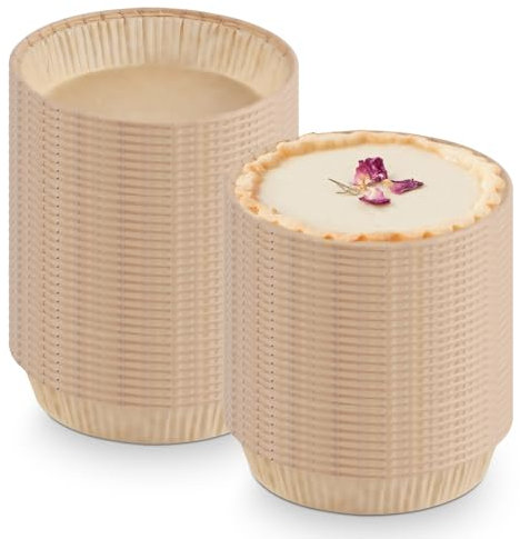 BAIFULAI Pack of 100 Gold Paper Tartlet Cases for Baking, Mini Cake Moulds, Mini Muffins Paper Cases, Microwave & Oven Safe, Disposable, Perfect for Everyday Baking & Casual Gatherings