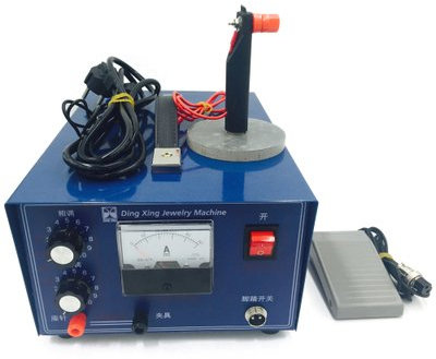 Hanchen 50A 0.6-1.2mm Desktop Small High Power Spot Welding Machine Handheld Laser Pulse Welding Machine for Jewelry Necklace Rings Gold Silver Copper (50A 0.6-1.2mm)