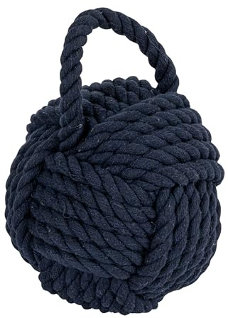 Creative Co-Op Nautical Rope, Cotton, Navy Blue