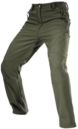 FREE SOLDIER Herren Winter wasserdichte Skihose Jagd Outdoor Hose Winddichte Thermohose Winterhose Softshellhose zum Klettern und Wandern