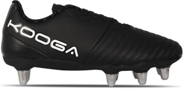 Kooga Kids Power SG Rugby Boots Junior Black/White 6