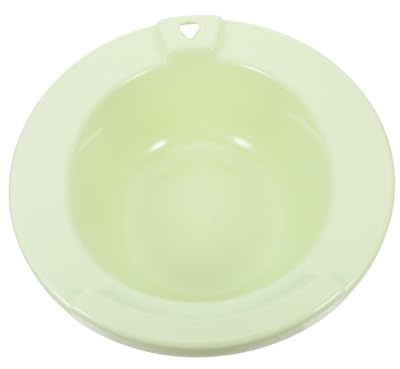 FRCOLOR Sitz Bath Commode Toilet Chair with Lid Portable Plastic Toilet Seat for Elderly and Postpartum Care Nordic Green Soaking Basin for Bathroom Hip Bath