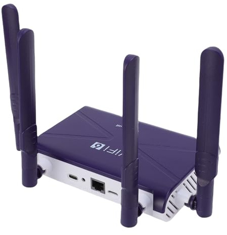 Sxhlseller WiFi6 Wireless Router, 300 Mbps 4G 5G CPE LTE Router med SIM -kortplats, Upp Till 32 Enheter Som Stöds, 4 Antenner Nätverksadapter för Telefon Bärbar Dator PC