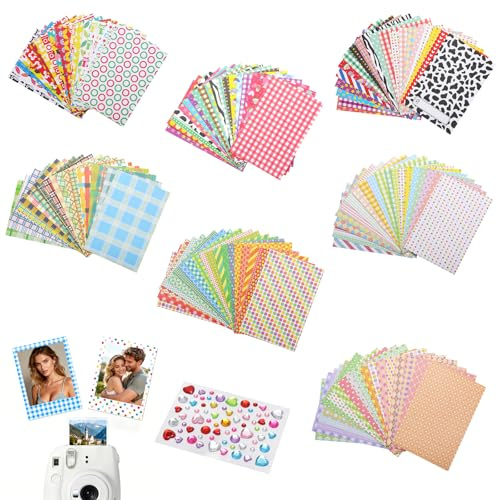 Juego de 140 pegatinas decorativas para marcos de fotos, 9 x 6 cm, para Fujifilm Instax Mini 9/8/7S/70/26/50S/90