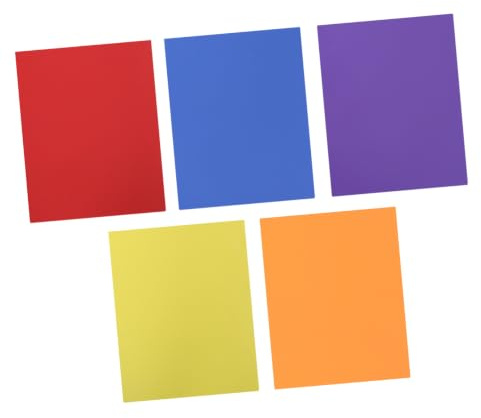 CVUTOVO 5 Pièces Dossier à Double Poche en Pp pour Étudiants et Enseignants, Format Deux Pages Spacieux, Protège les Plis, pour Classe et Bureau