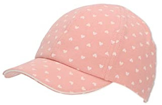 Sterntaler Baby Mädchen Baby Cap Baseball-Cap Heart Baseballkappe - Baseballkappe, Baseballmütze, Baseball-Cap - waschbar - zartrosa, 45