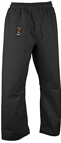 Playwell Martial Arts Karate Heavy Weight Canvas 14oz Gi Kata Elasticated Waist Pants - Black (4/170cm)
