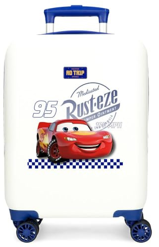 Joumma Bags, Disney Cars RD Trip, Valigia Cabina, Valigia per bambini, Realizzata in ABS, un materiale rigido e leggero, ruote doppie a rotazione multidirezionale, chiusura a combinazione laterale.,