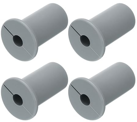 QUARKZMAN 4 st väggkabelgenomföringar 3/4 tum väggbussning silikon kabelgenomföring kabeldragning kit kabeldragning tillbehör väggkabelgenomföring för Ethernet 7 mm hål, grå