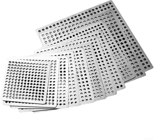 Yuanpgky Cubierta de filtro de drenaje de ducha, cubierta de ducha cuadrada de acero inoxidable, cubierta de drenaje de ducha, evita obstrucciones de drenaje (12,5 cm)