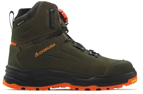 CHIRUCA - Botas de goretex,impermeable,boa,cierre con botón,suela de goma,de montaña,senderismo,campo para: Hombre color: KHAKI talla:46