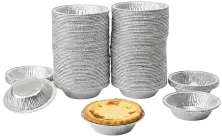 The Baker Celebrations 3 inch Aluminum Foil Disposable Baking Tart Pans Mini Pie Tins - Made in USA (200)