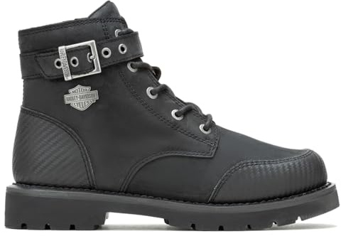 HARLEY-DAVIDSON FOOTWEAR Botas de motocicleta Westmont con correa de 5 pulgadas para mujer, Negro -, 45.5 EU