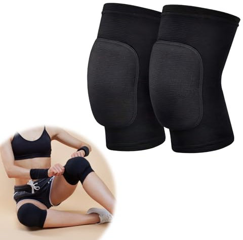 2er-Pack Knieschützer, Knieschoner Volleyball, Knieschoner Tanzen, Schützen Sie Ihre Knie beim Sport, Weiche Kniepolster für Erwachsene und Junioren, Ideal für Yoga, Pilates, Basketball und Tanz