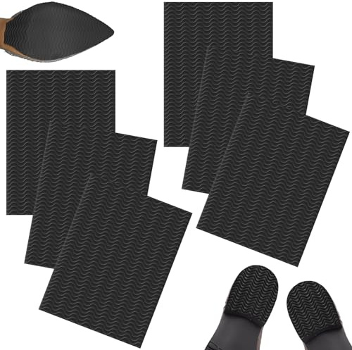 6 Pezzi Anti Rumore Tacchi, Autoadesivo Suola Scarpe Gomma