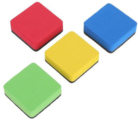 Whiteboard-Radierer, trocken abwischbar, kleine Kreidetafel-Wischer-Pads, bunte Whiteboard-Reiniger, magnetischer Marker, Radiergummi für Klassenzimmer, Büro, Glas, Zuhause, Lehrer, Studenten