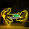 LMSIGNLY Holding Neon Segno per Wall Decor Guanto Neon Luce Verde Foglia LED Neon Segno per Camera da letto Soggiorno Negozio Mall Supermercato Bar Uomo Cave Decorazione