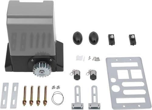 750W Electric Sliding Gate Opener 1600KG Heavy Duty Automatic Sliding Gate Drive, Automatic Door Opener Motor Driveway Security Kit with 2 Infrared Sensors (Only 750W Gate Opener)