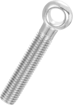 PATIKIL Bullone Ad Anello Oscillante Con Spalla M14x80mm, 304 Acciaio Inox Metrico Mezza Filettatura Foro A Occhio Di Pesce Bullone Di Sollevamento Vite Fixings Metallici Viti, Argento