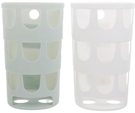 ANDRESLAD Mangeoire Fixe Anti-Gaspillage pour Lapins et Cochons d'Inde Panier à Herbe Grand Volume en Plastique Solide 2 Pièces Distributeur Pratique pour Cage d'animaux