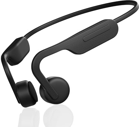 Bone Conduction Headphones, Wireless Bluetooth Open-Ear Sports Headphones with Mic, Type-C Quick Charging 12H Playtime, Upgrade Waterproof Earphones for Running, Walking, Cycling, Workout, Gift