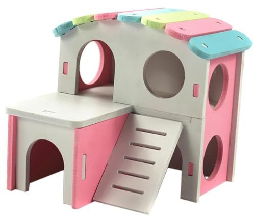 kesurpae Maison pour cobayes, Cage pour Petits Animaux, Jouet créatif et Amusant permettant pour aux Hamsters de se confortablement. Maison Villa pour Petits Animaux, Cage