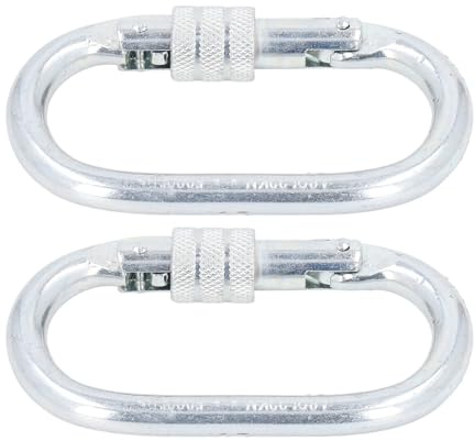Fafeicy Connettore a Catena Maglia Rapida in Acciaio Legato 22KN 5000lbs Carico Cancello a Molla Chiusura a Vite per Corde Catene Imbracature Nei Porti Magazzini Cantieri