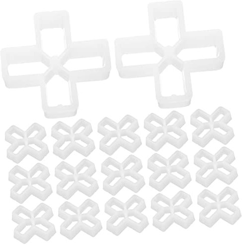 DOITOOL 100pcs Tile Cross Card Tile Spacer Leveling System for Pool Patio Flooring